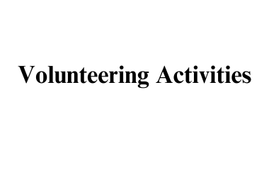 Volunteering Activities